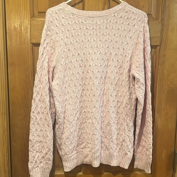 NWT Croft & barrow women’s crew neck pullover sweater size large . - Picture 4 of 8